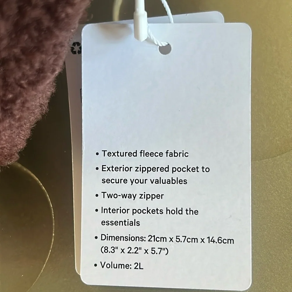 🆕 LULULEMON Athletica Everywhere Belt Bag Fleece LARGE 2L Brown Gold NWT - Picture 14 of 16